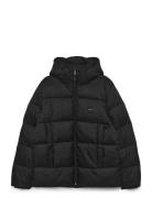 Hooded Quilt Puffer Mw Black Calvin Klein