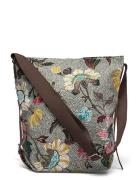 Shoulder Bag Flower Linen Color: Grey Patterned Ceannis