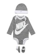 C1-Bodysuit+Hat+Bootie Grey Nike