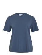Vinora S/S T-Shirt - Noos Blue Vila