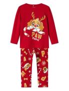 Nmfsarba Paw Ls Nightset Cplg Red Name It