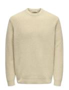 Onsjim Rlx Merino Crew Knit Cream ONLY & SONS