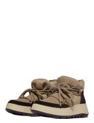 F-Mode W/Resistant Biofleece Mesh Flatform Booties Beige FitFlop