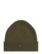 Th Flag Pima Cotton Beanie Khaki Tommy Hilfiger
