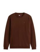 Tjm Reg S Flag Crew Brown Tommy Jeans