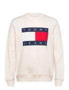 Tjm Reg Big Flag Cneck Ext Cream Tommy Jeans