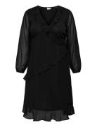 Carindigo Life Ls Calf Dress Aop Bf Black ONLY Carmakoma