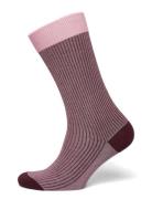 Cph Socks 8 Cotton Blend Burgundy Pink Copenhagen Studios