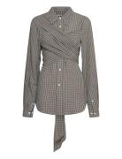 Twisty Shirt Soft Grey Check-42 Grey Hope