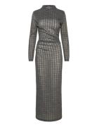 Nova Dress Grey Check-40 Grey Hope