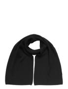 Slhcray Wool Blend Scarf Black Selected
