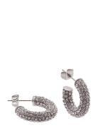 Lola Crystal Hoop Gold Silver Bud To Rose