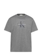 Ss Hero Monologo Tee 20S Grey Calvin Klein Jeans
