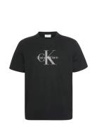 Ss Hero Monologo Tee 20S Black Calvin Klein Jeans