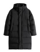 Tjm Hooded Down Maxi Puffer Black Tommy Jeans