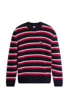 Tjm Reg Brshd Strpe Badge Sweat Patterned Tommy Jeans