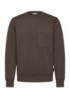 Cfvidar Viscose Sweat W.contrast Po Brown Casual Friday