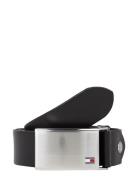 Th Plaque Belt 3.5 Adj Black Tommy Hilfiger