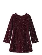 Nkfrusitta Ls Dress Burgundy Name It