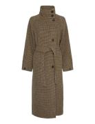 Mschpamela Coat Chk Brown MSCH Copenhagen