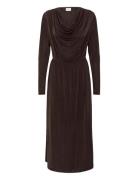Kagina Jersey Dress Brown Kaffe