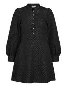 Vitaliama L/S Jaqcuard Dress Black Vila