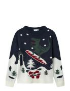 Nknrebo Ls Knit Box Navy Name It