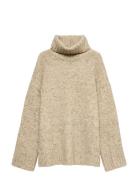 Vmingrid Ls Roll Neck Pullover Noos Beige Vero Moda