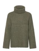 Vmingrid Ls Roll Neck Pullover Noos Green Vero Moda