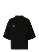 Slfria 2/4 Ss Top Black Selected