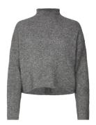 Vmmirla Ls Highneck Pullover Grey Vero Moda