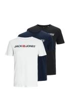Jjecorp Logo Tee Ss Crew Neck 3Pkmp Noos White Jack & J S