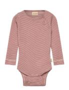 Ppdante Body L/S Merino Wool Striped Pink Petit Piao