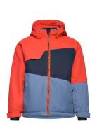 Ski Jacket - Colorblock Orange Color Kids