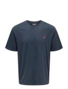 Onsfred Life Opt 4 Rlx Ss Tee Vd Red ONLY & SONS