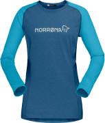 Norrøna Women's Fjørå Equaliser Lightweight Long Sleeve Mykonos Blue/A...