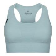 Hellner Women's Merino Wool Seamless Bra Blue Haze