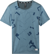 Men's Printed Sunriser Short Sleeve Shirt Goblin Blue Trail Marker Pri...