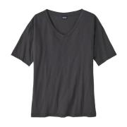 Patagonia Women's Short Sleeve Mainstay Top Ink Black