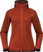 Women's Kamphaug Knitted Hoodie Brick