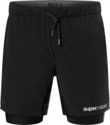 Men's Double Layer Shorts Jet Black