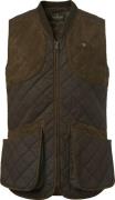Chevalier Men's Vintage Shooting Vest  Leather Brown