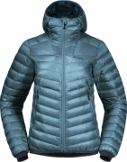 Women's Senja Down Light Jacket With Hood Smoke Blue/Orion Blue