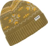 Youth Jacquard Beanie Olive Green/Light Golden Yellow