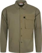 Men's Outdoor Twill Overshirt With Contrast Fabric Burned Olive