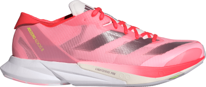 Adidas Women's Adizero Adios 8 Running Shoes Pink Spark/Aurora Met./So...
