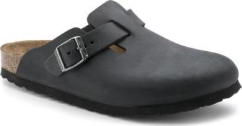 Birkenstock Unisex Boston Oiled Leather Regular Black