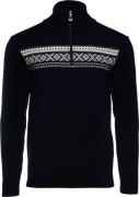 Dale of Norway Men's Dalestølen Merino Wool Sweater Navy Offwhite