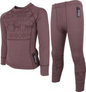 Lindberg Kids' Kåbdalis Merino Set Dusty Mauve