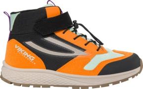 Viking Juniors' Century Mid Waterproof 1V Speedlace Black/Orange